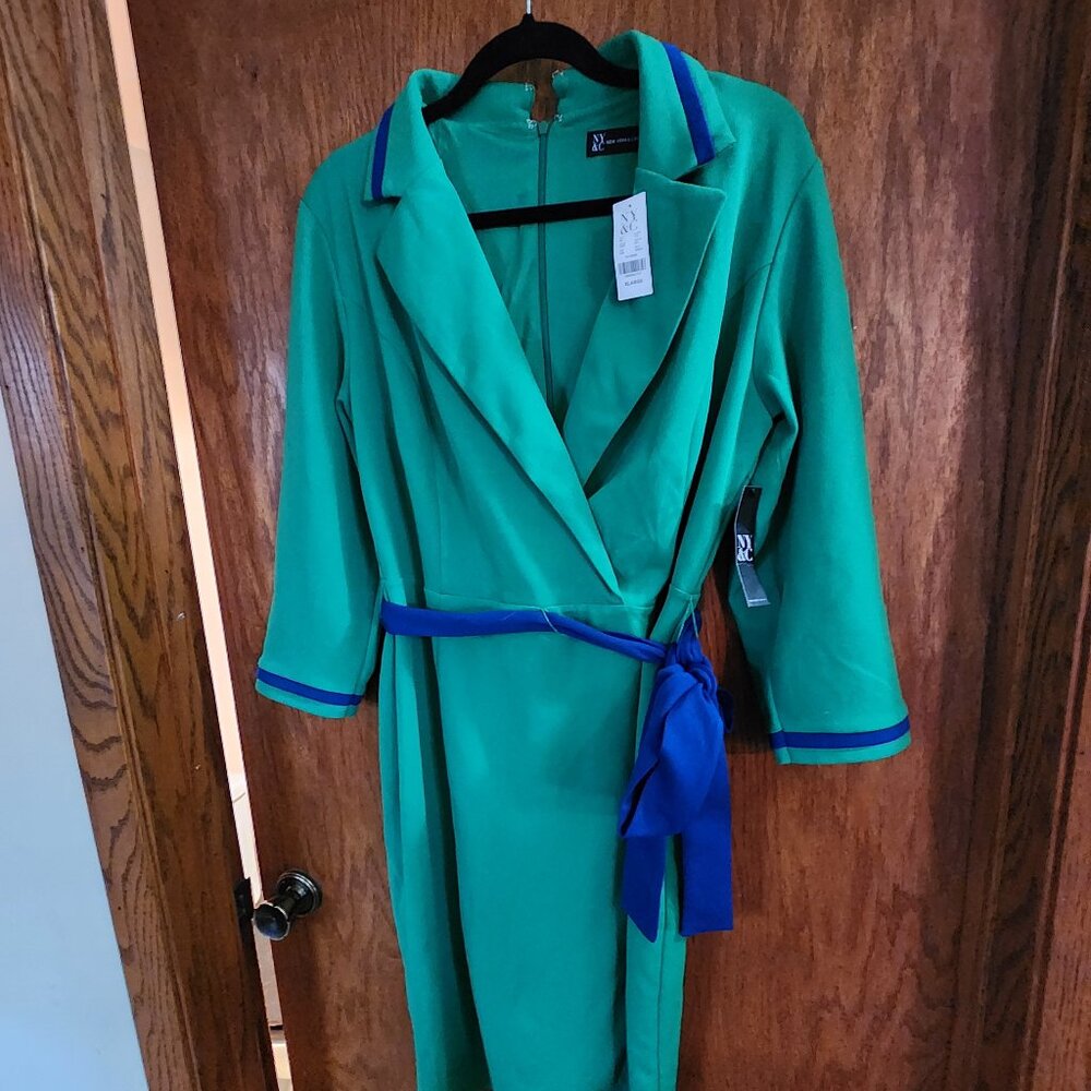 NWT NY&C XL Faux wrap dress